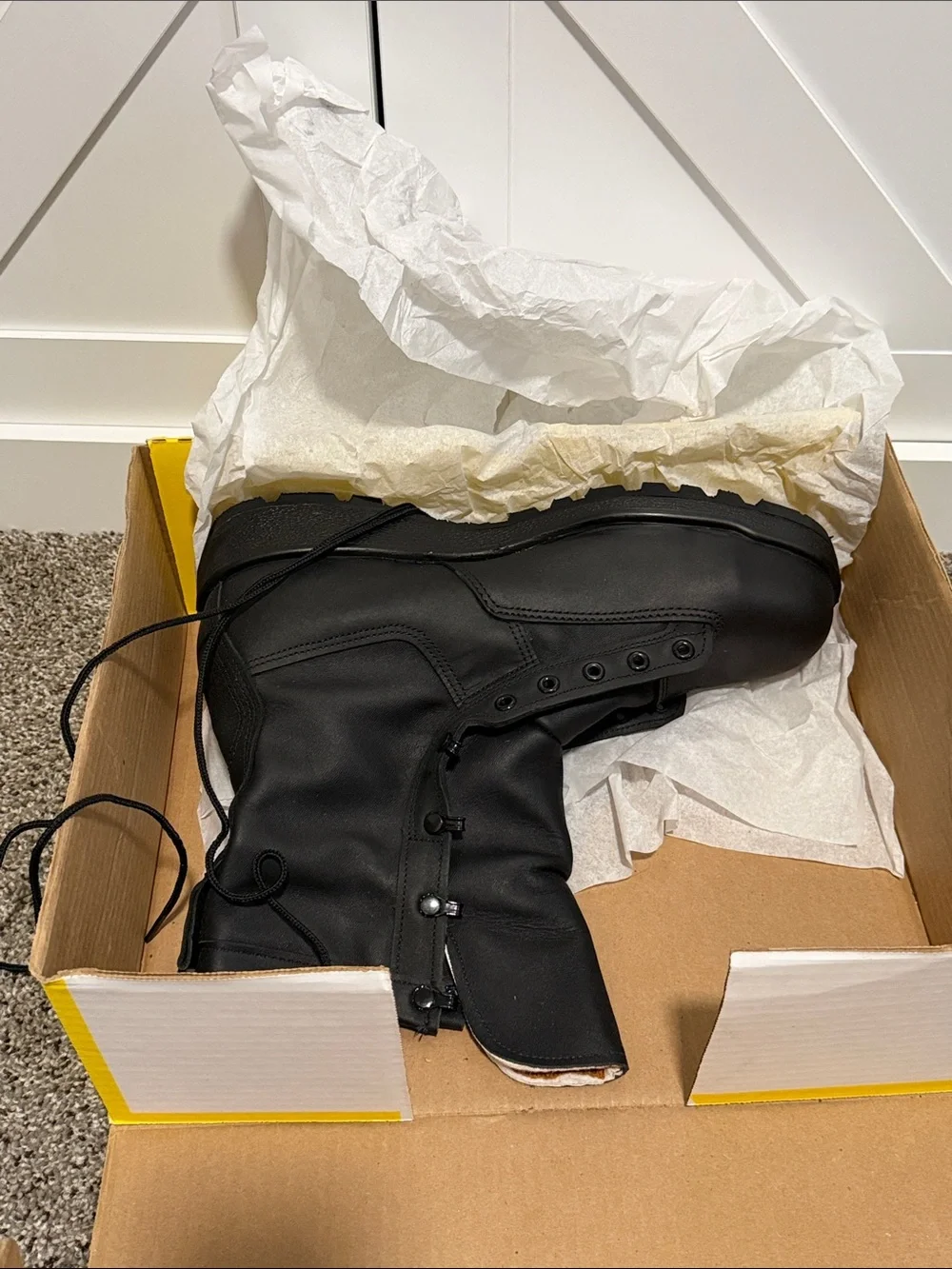 Men's Black Steel Toe Boots